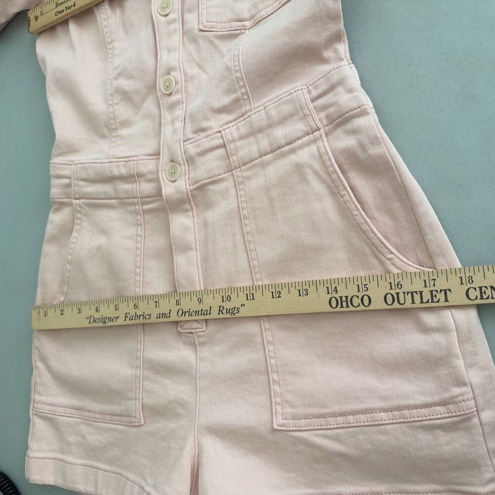 Anthropologie Pilcro The Kit Utility Romper, Pink, Size 4 NWT - Picture 11 of 14